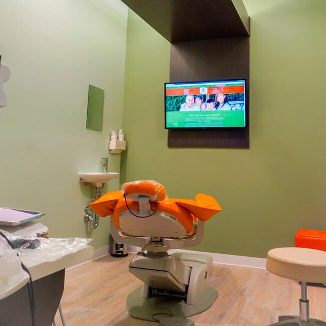 The Grove Family Dentistry flat tv